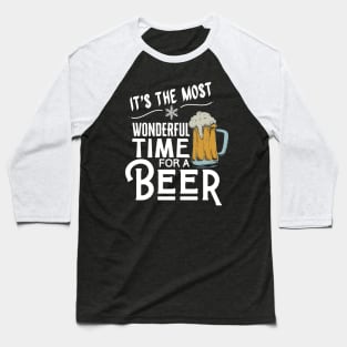 It's The Most Wonderful Time For A Beer Baseball T-Shirt